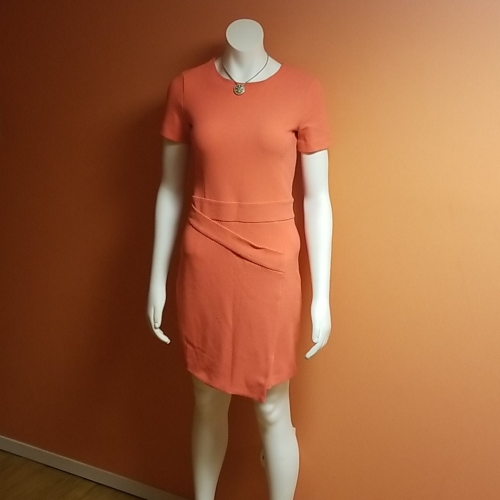 H&M coral mini dress